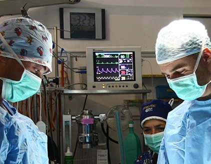 Sala operatoria Clinica Veterinaria Monticello